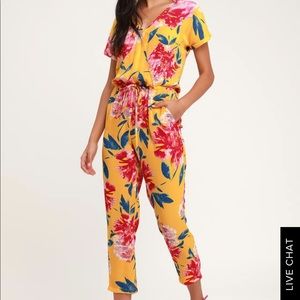 Yellow floral jumper